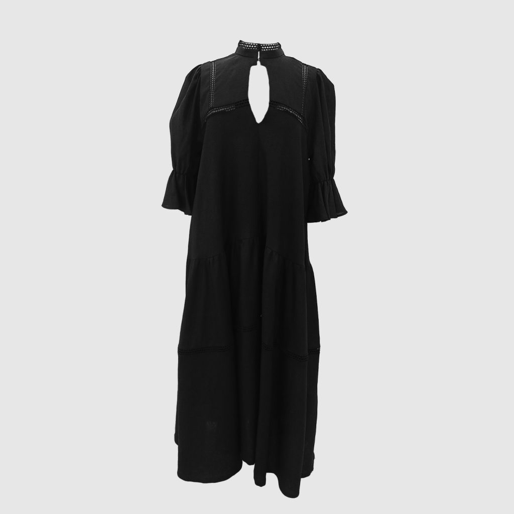 dress merka front black new